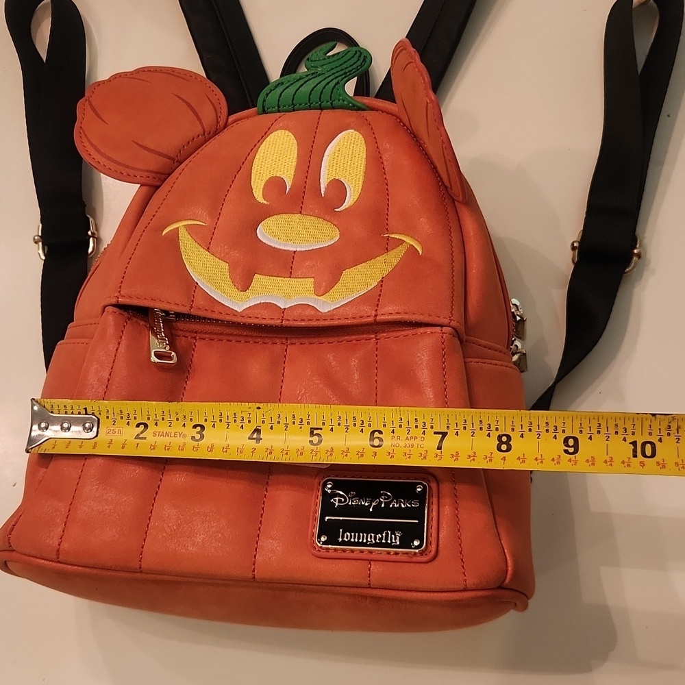 Loungefly Disney Halloween Pumpkin Mickey Backpack - Picture 10 of 12